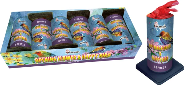 Opening Flower & Happy Bird